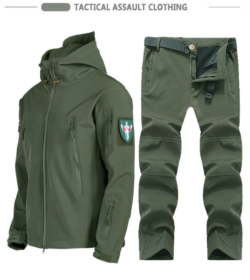 New Soft Shell Tactical Jacket - Hunting Outdoor Pants recension och pris