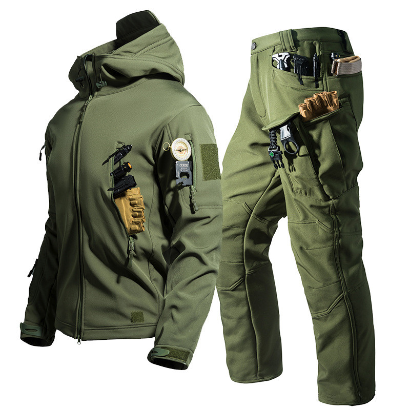 New Soft Shell Tactical Jacket - Hunting Outdoor Pants recension och pris