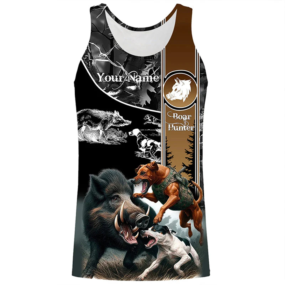Custom Name Boar Hunter Tank T - Outdoor Hunting Names recension och pris