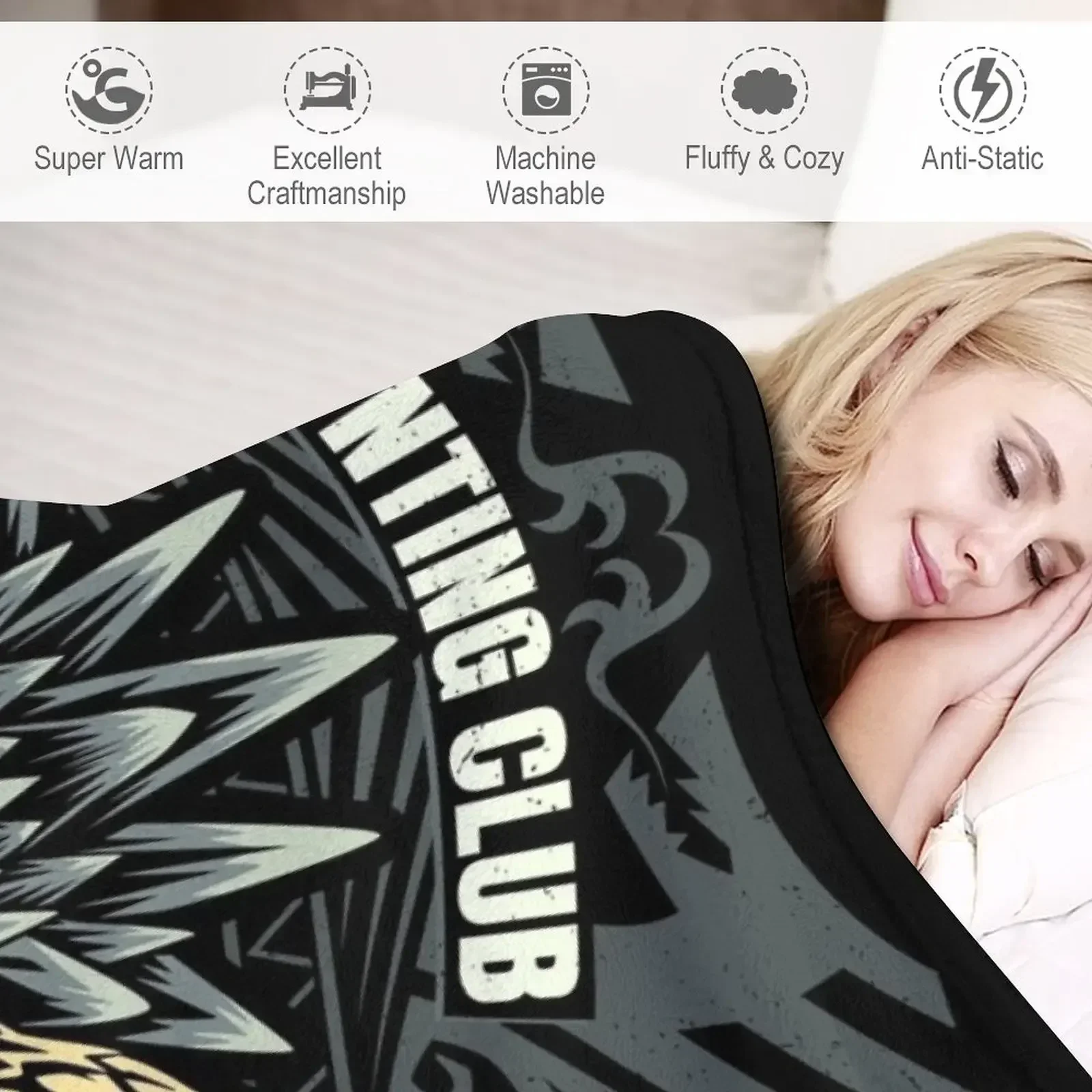 Nergigante Hunting club Throw  - Outdoor Hunting Blanket recension och pris