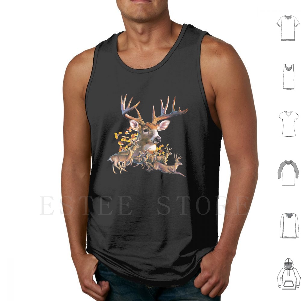 Deer Collage Tank Tops Vest Sl - Wildman Hunting & Outdoor Polokwane Photos recension och pris
