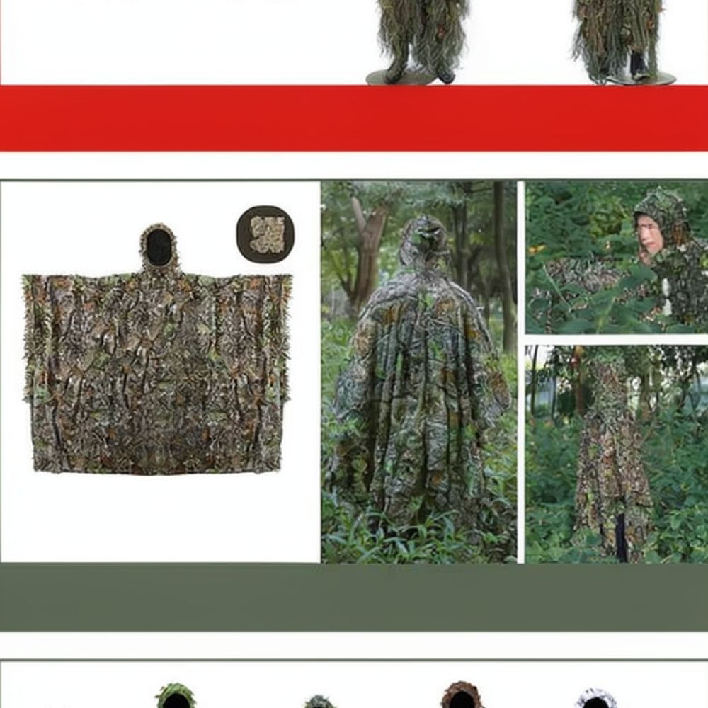 Tactical 3D Dry Leaf Ghillie C - Outdoor Hunting Outfit recension och pris