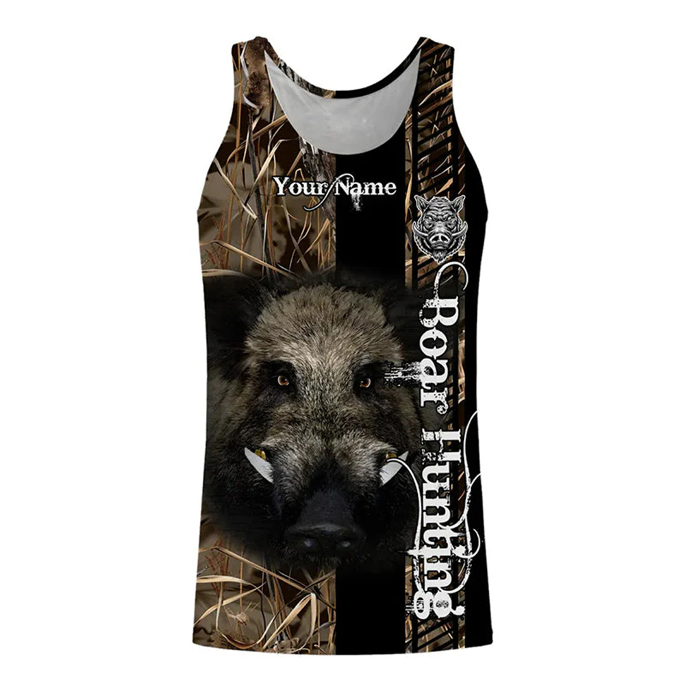 Custom Name Boar Hunter Tank T - Outdoor Hunting Names recension och pris