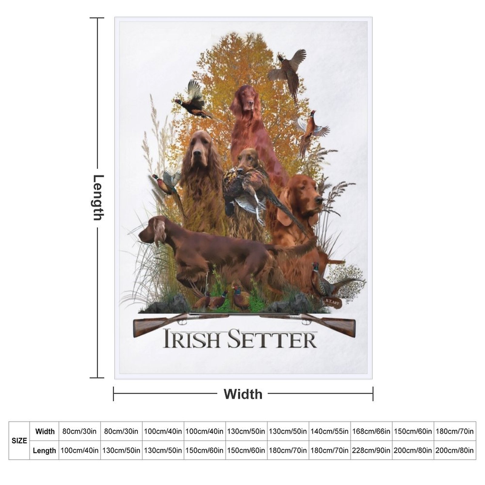 Irish Setter, Hunting season T - Outdoor Hunting Blanket recension och pris