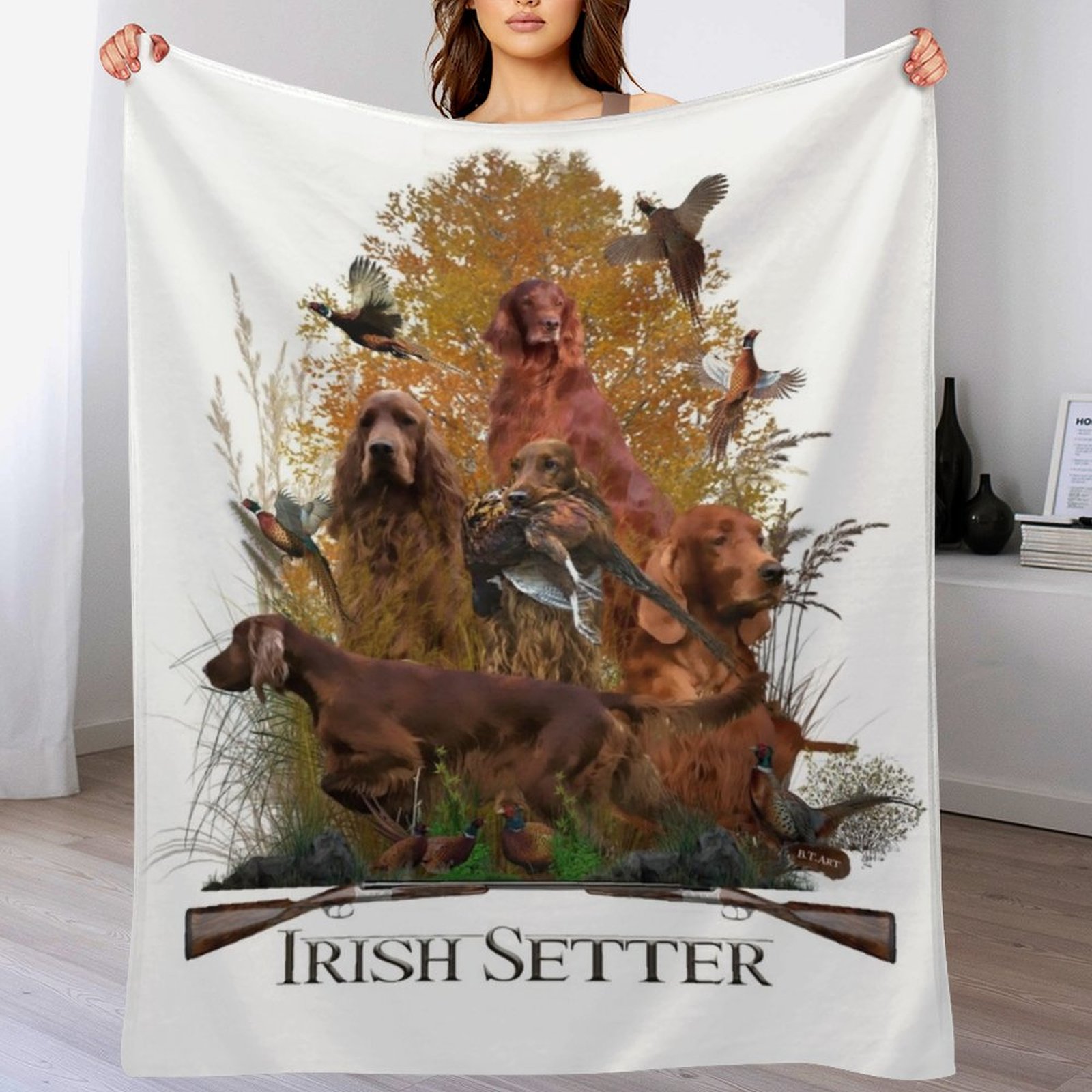 Irish Setter, Hunting season T - Outdoor Hunting Blanket recension och pris