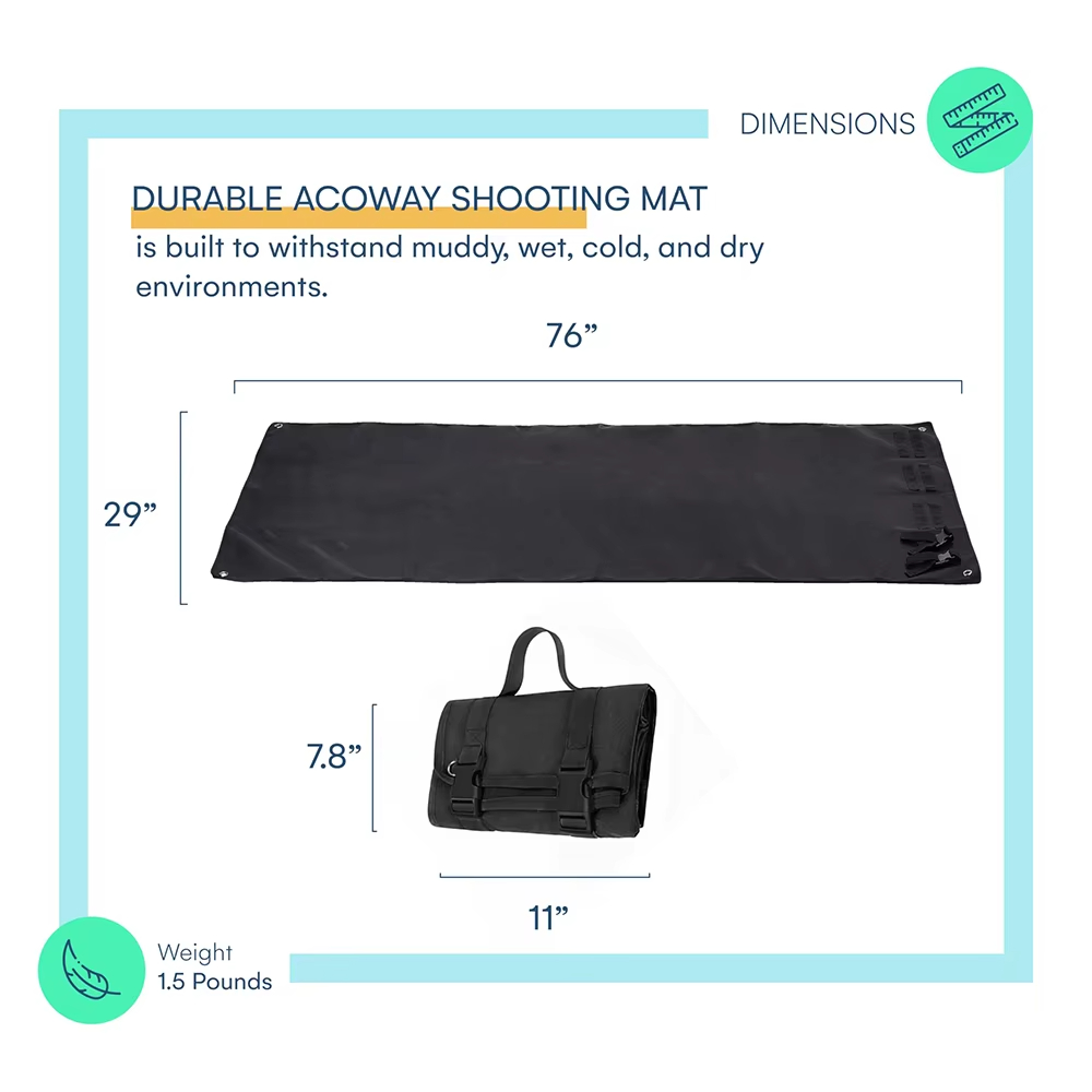 Airsoft Roll-Up Shooting Mat f - Hunting Outdoor Mat recension och pris